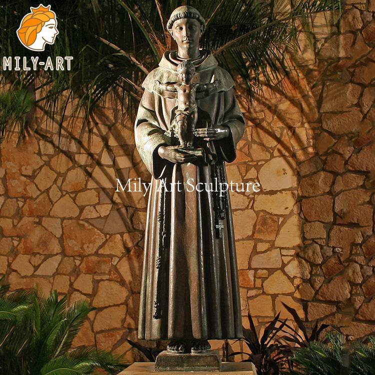 1.vintage st anthony statue mily sculpture