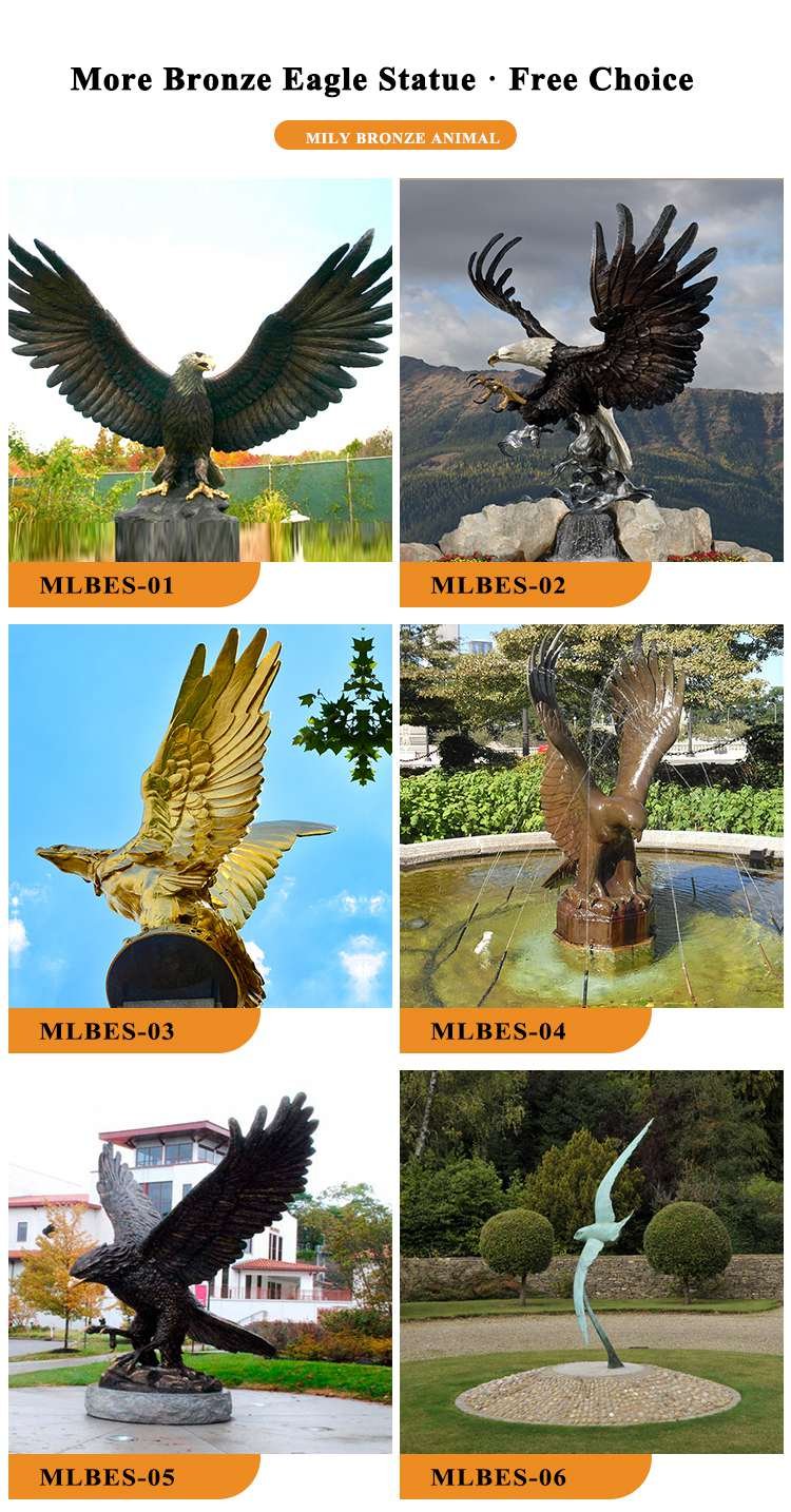3.1.bronze eagle statues mily sculpture