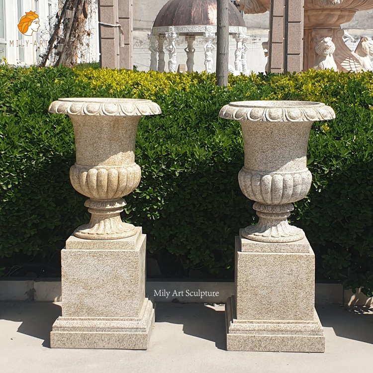 3. 2. marble flower pot for sale-Mily Sculpture