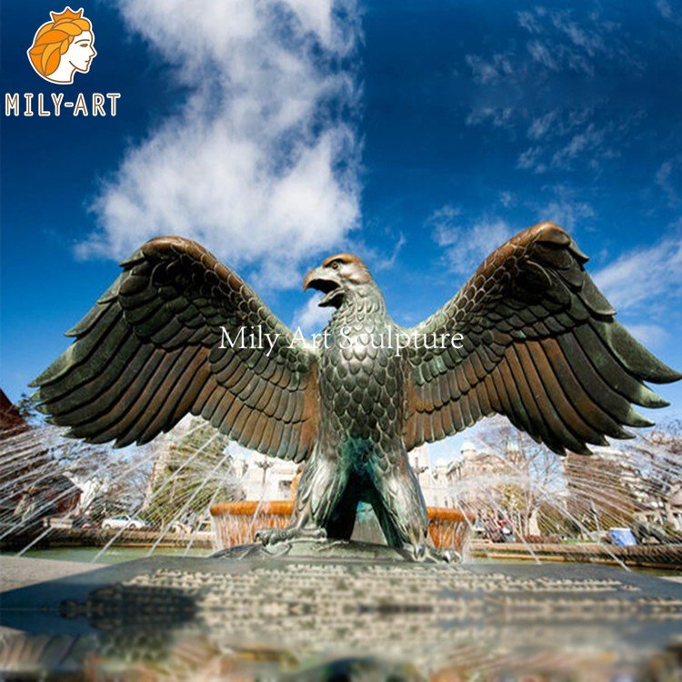 3.large bronze eagle statue mily sculpture