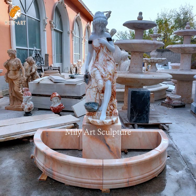 marble statue fountain mily sculpture