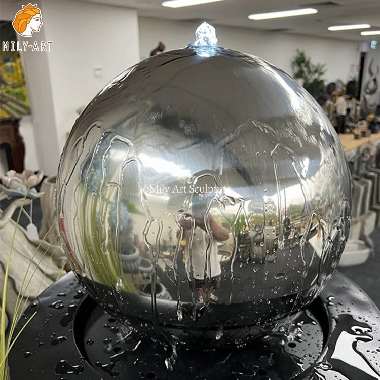 high quality Stainless Steel Sphere Water Fountain