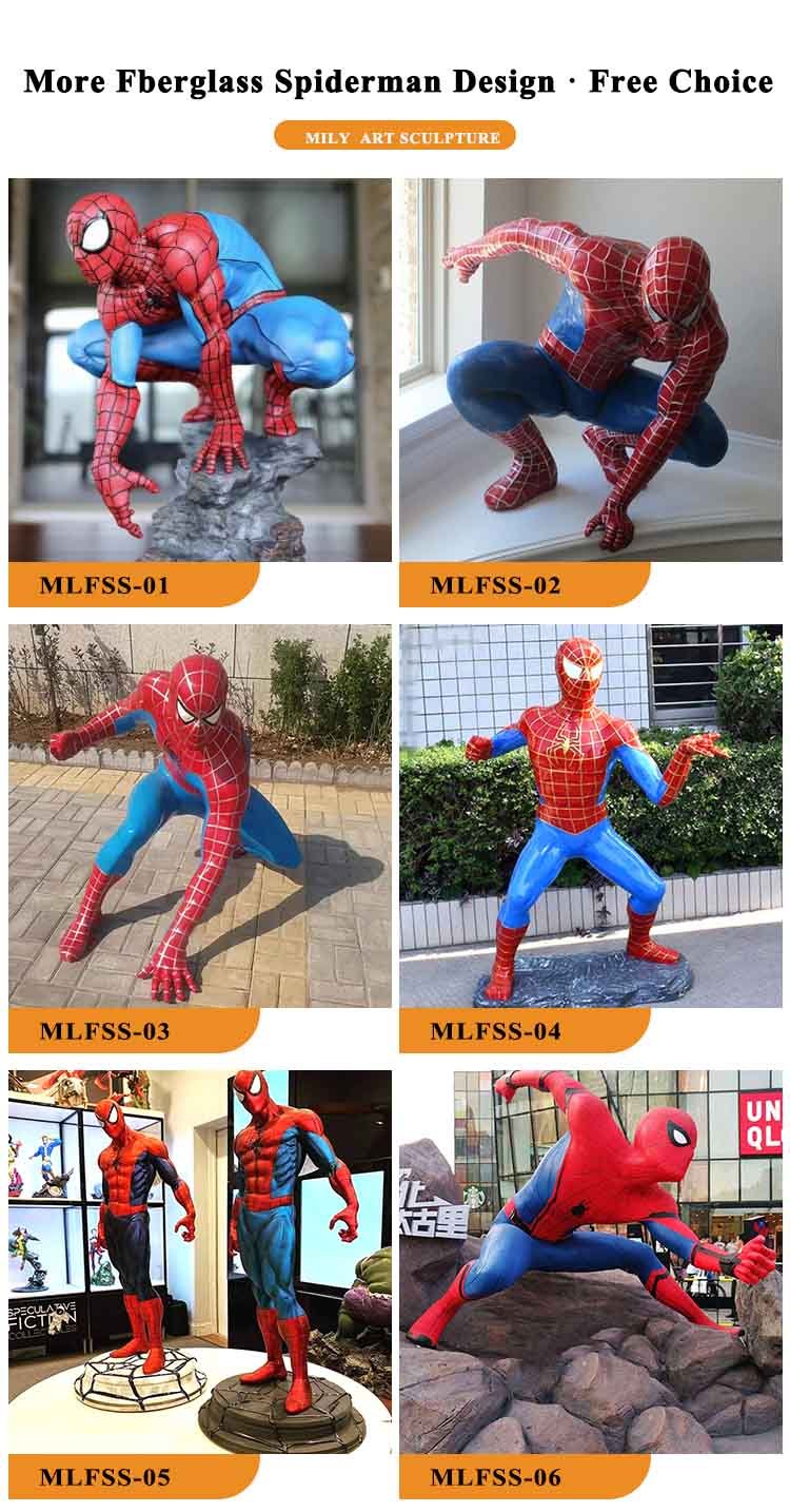 life size marvel figure spider man resin statue wholesale mlfs 002