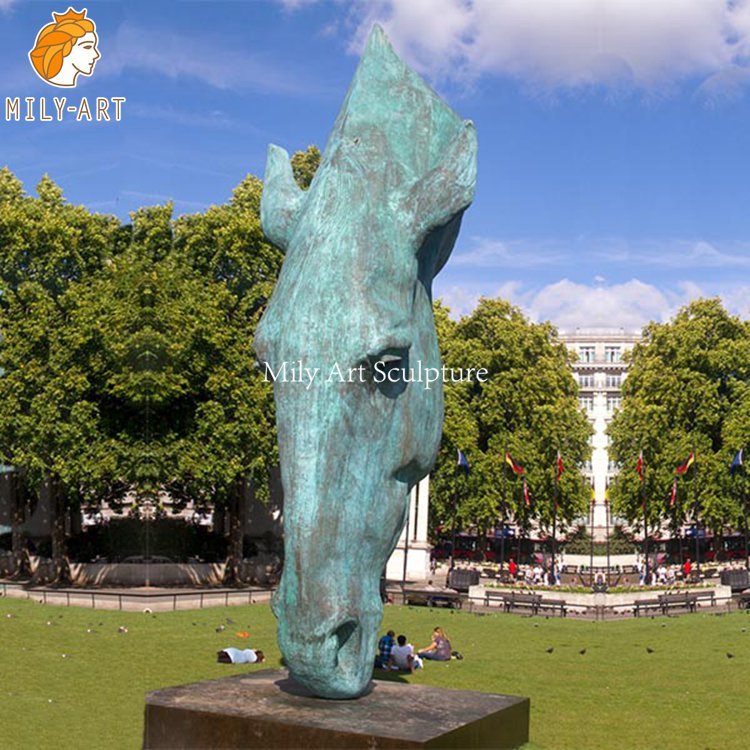1.bronze horse head statue-Mily Statue