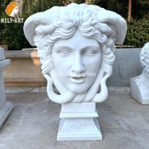 1.marble Medusa head-Mily Statue