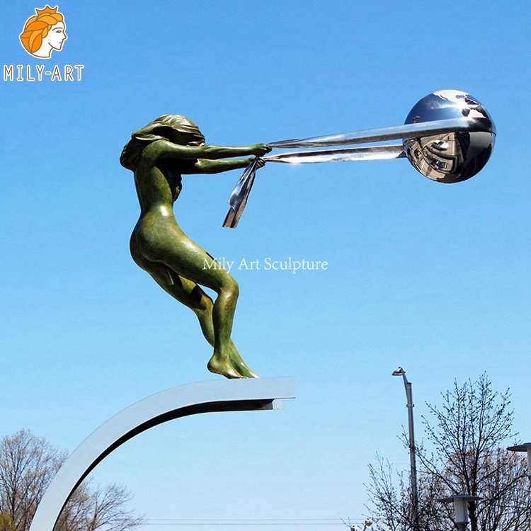2.the force of nature sculpture-Mily Statue
