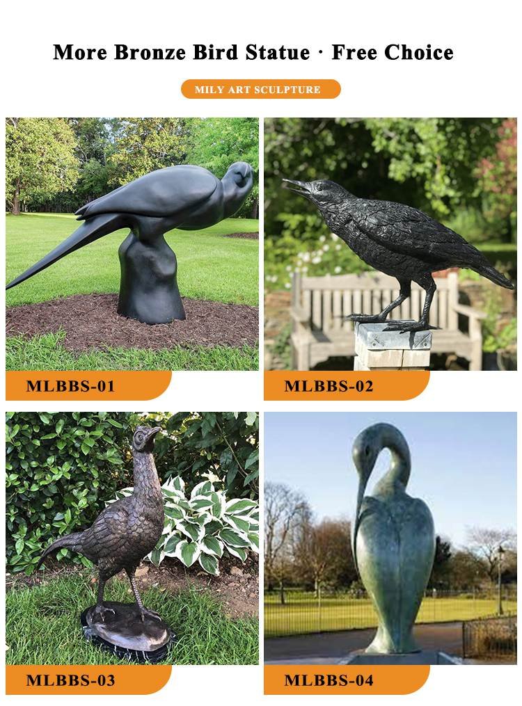 3.1.bird statues for garden-Mily Statue