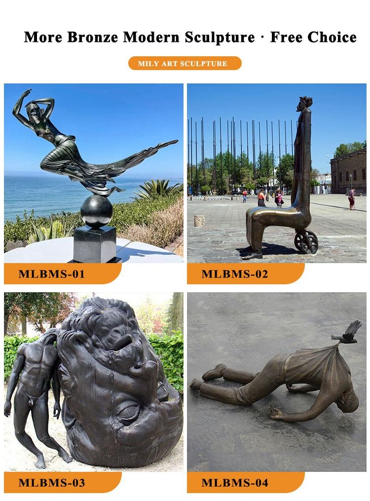 3.1.modern bronze sculptures-Mily Statue