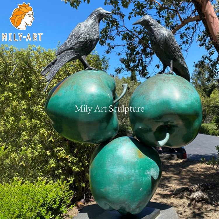 3.bronze bird statue-Mily Statue