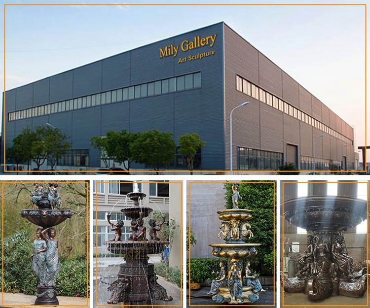 4.1.production site for the bronze fountains for sale-Mily Factory