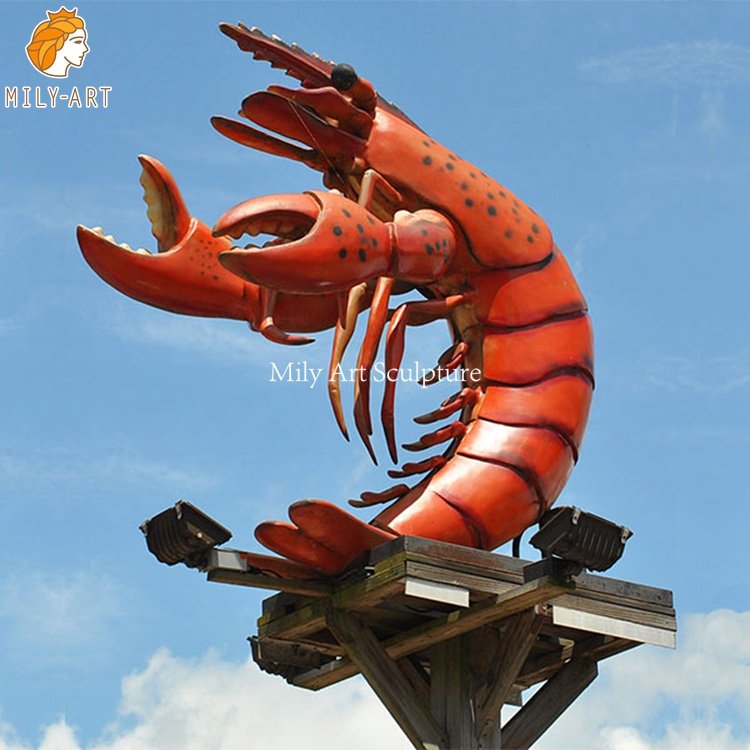 5.red lobster statue-Mily Statue