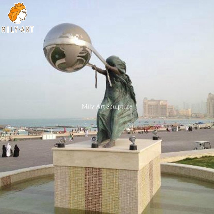 5.the force of nature sculpture-Mily Statue