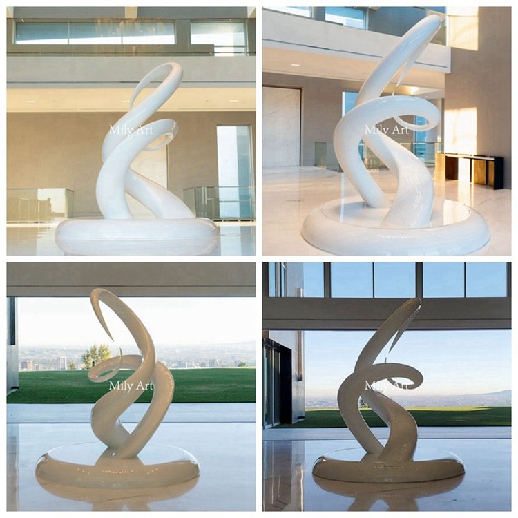 contemporary large metal art sculpture for urban decor mlss 081