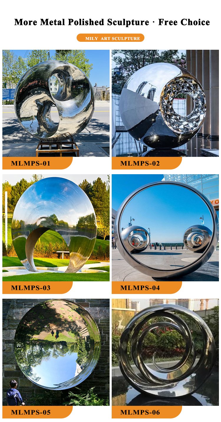 outdoor stainless steel metal leaf sculpture factory supplier mlss 074