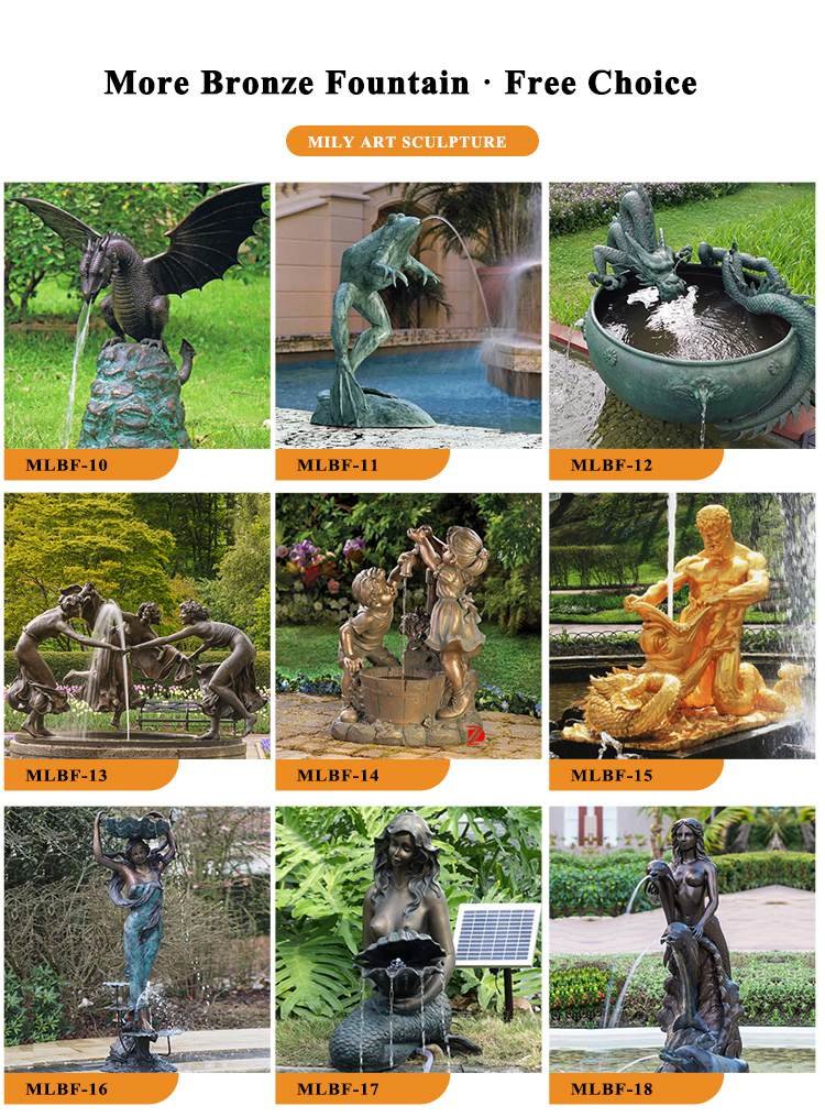 bronze statue fountains-Mily Statue