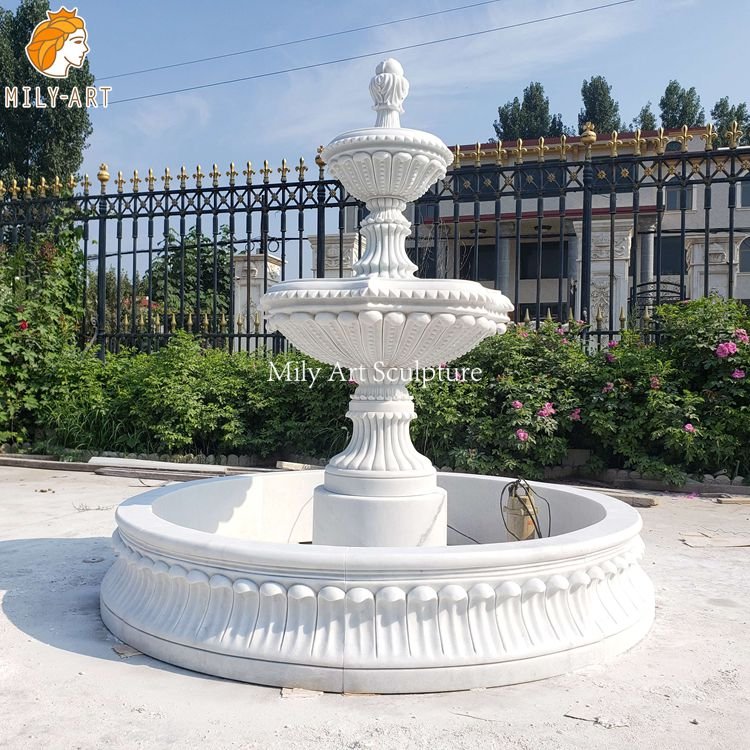 1.marble fountain outdoor-Mily Statue
