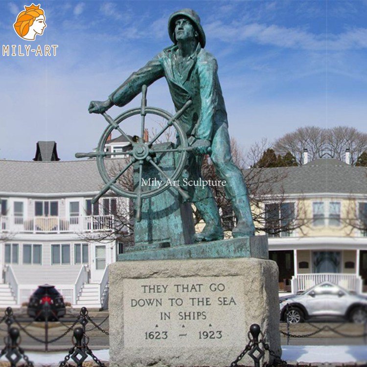 2.outdoor sea captain statue-Mily Statue
