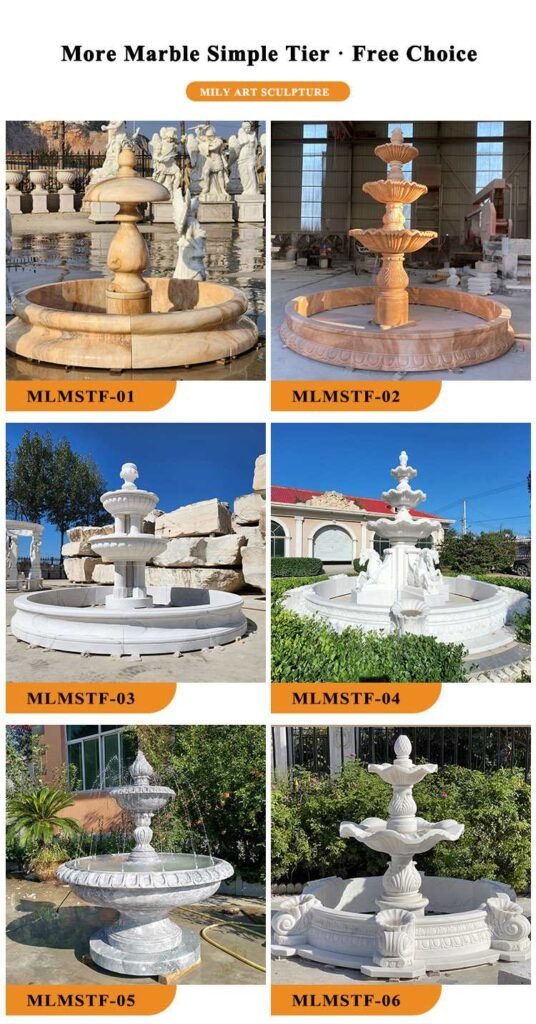 more marble fountains for sale-Mily Statue