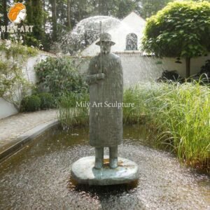 1. rain man fou ntain-Mily Statue