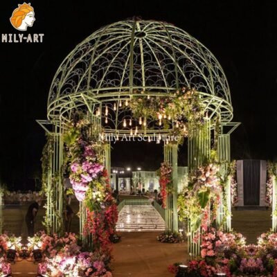 1.wrought iron gazebo for sale-Mily Statue
