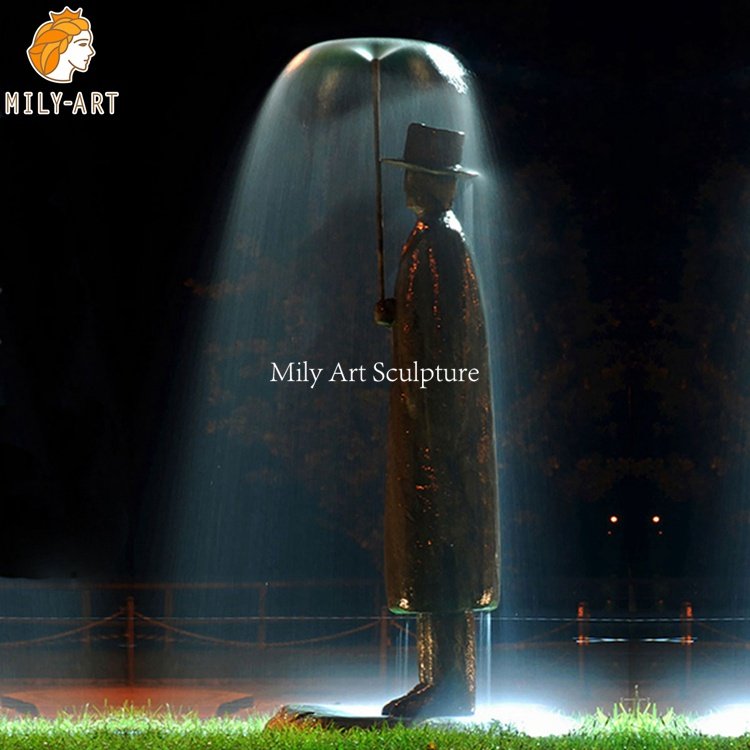3. rain man fou ntain-Mily Statue
