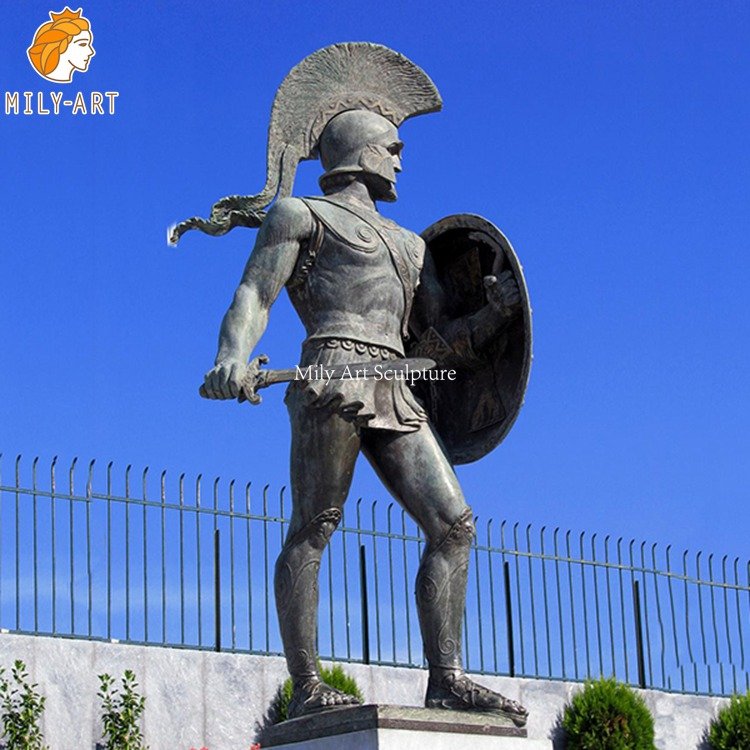 3.bronze Spartan statue-Mily Statue