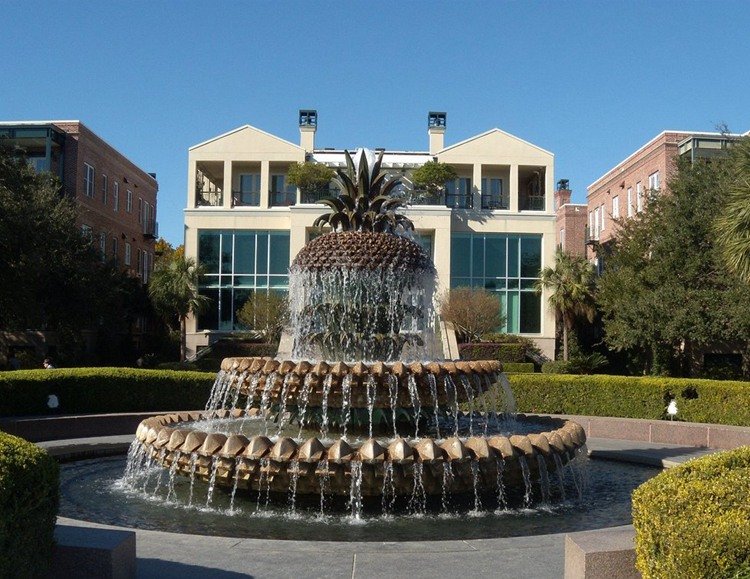 beautiful pineapple fountain