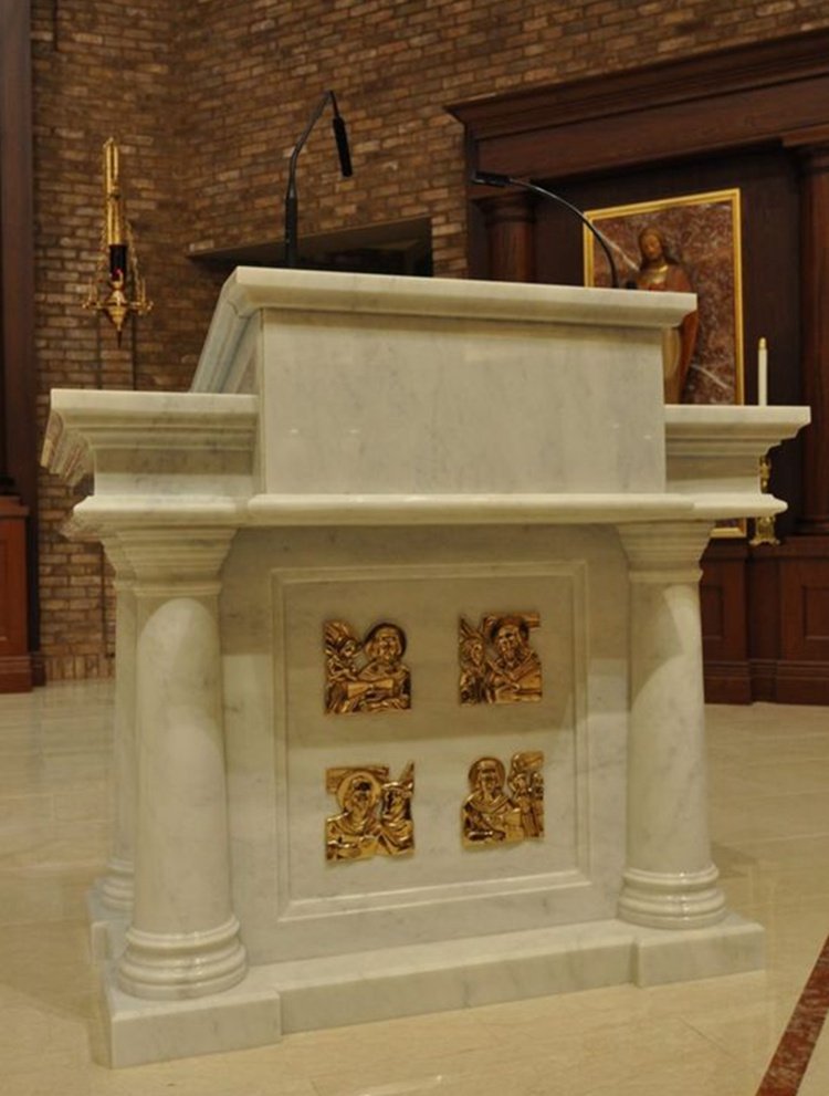 marble pulpit mily statue 1