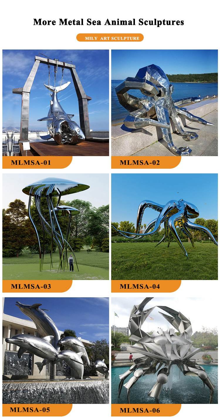 ocean themed sculptures-Mily Statue