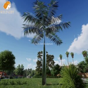 1. tall metal Coconut tree sculpture-Mily Statue