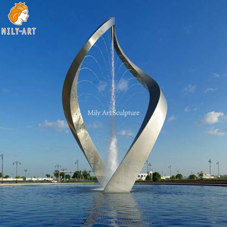 4. large metal water feature-Mily Statue