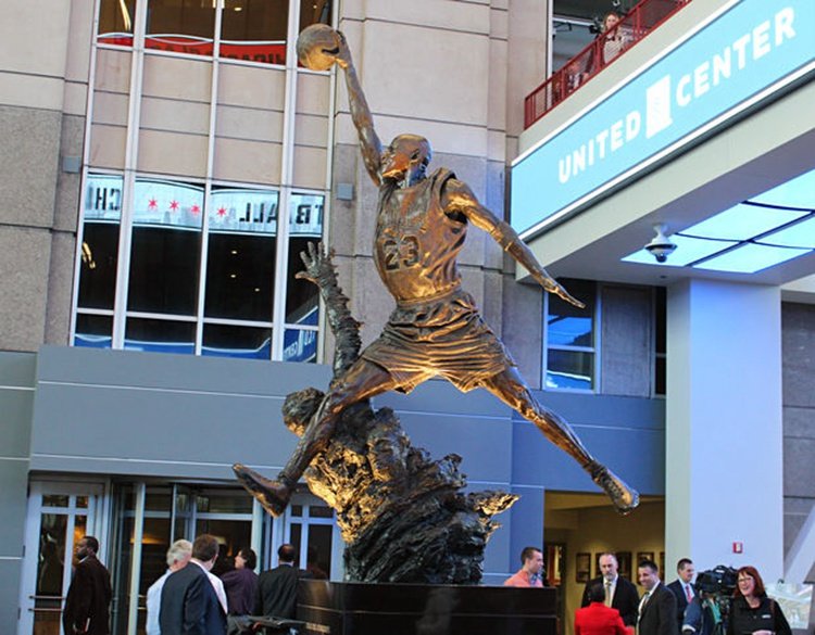 5.1. bronze sports star michael jordan statue