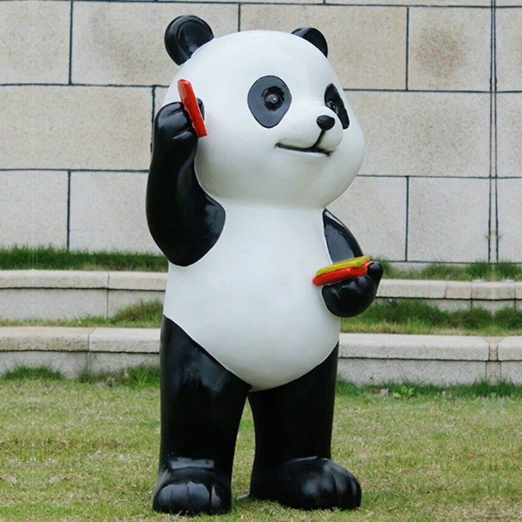 fiberglass panda sculptures mily statue