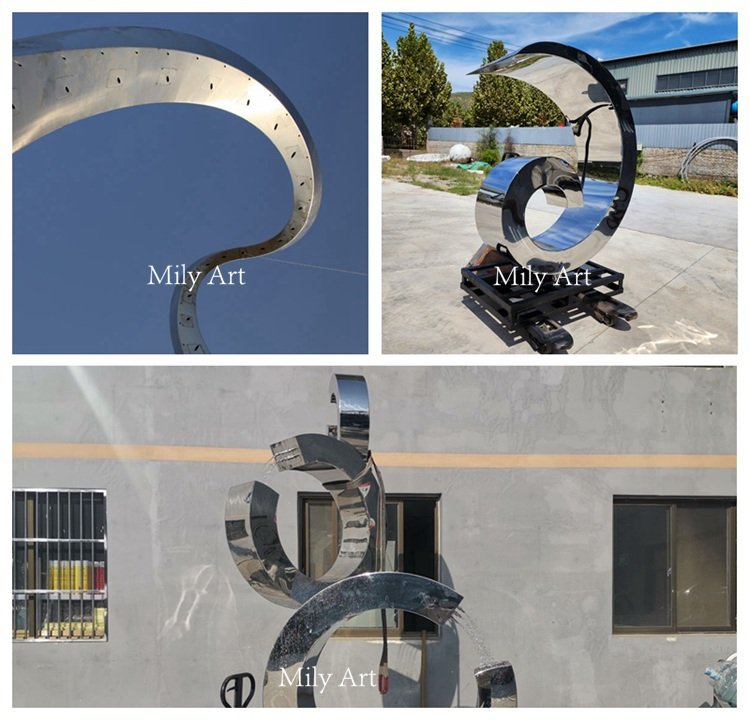 finished large metal water fountains -Mily Statue