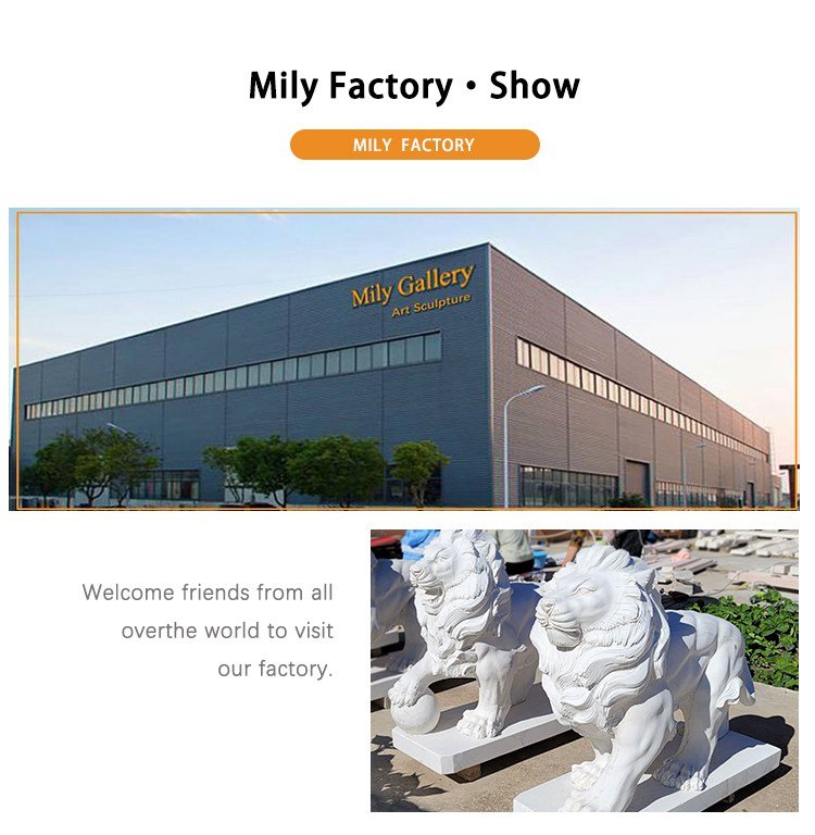 place for making the pair of lion statues-Mily Factory