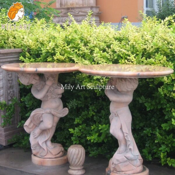 1. marble table for garden-Mily Statue