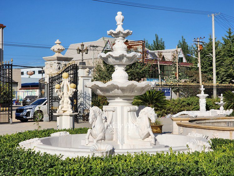 2. marble horse fountain