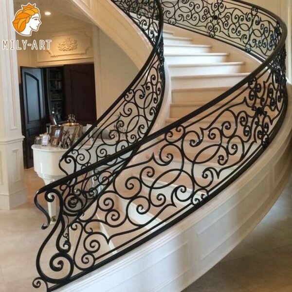 2. iron railing for indoor stairs-Mily Statue