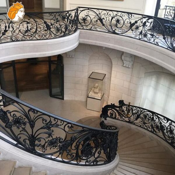 3. iron railing for indoor stairs-Mily Statue
