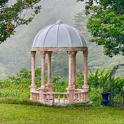 3. marble gazebo feedback from mily factory's customer