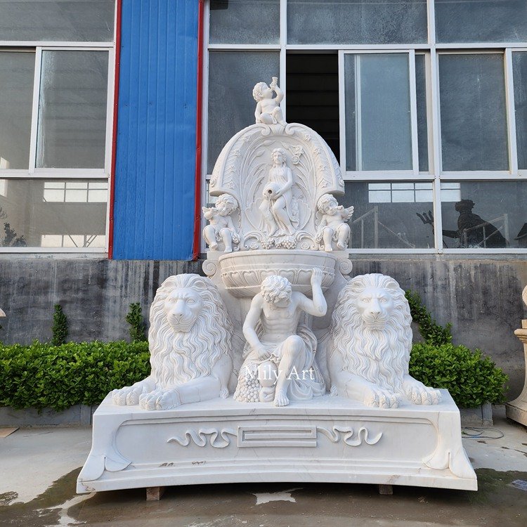 6. marble wall fountain