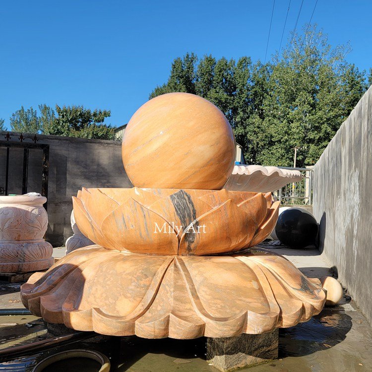 8. marble water ball fountain