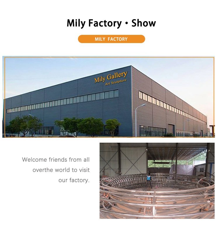 making site for the large metal sculpture-Mily Factory