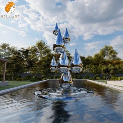 1. water drop sculpture