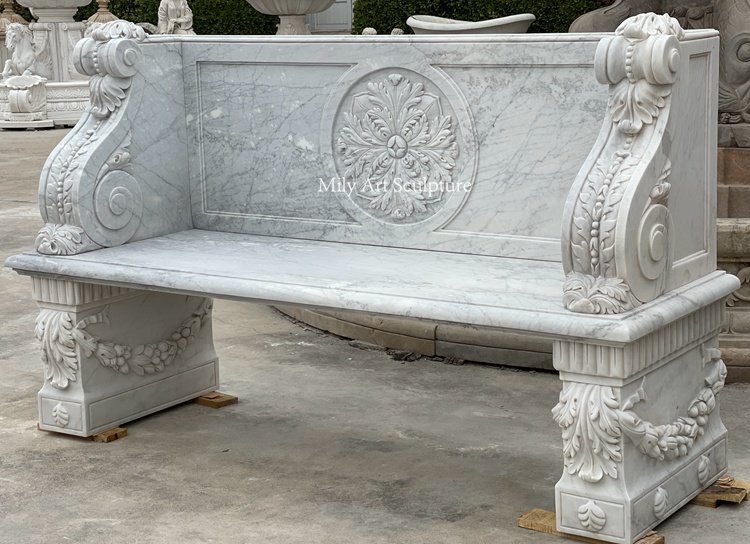 3. carrara marble bench 1