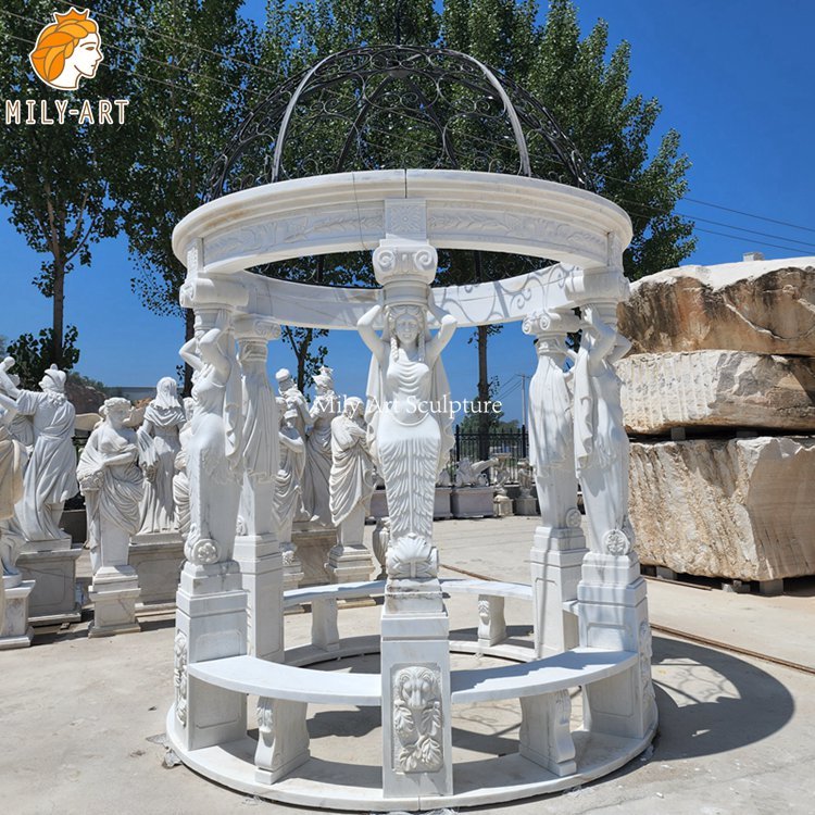 4. marble gazebo for sale-Mily Statue