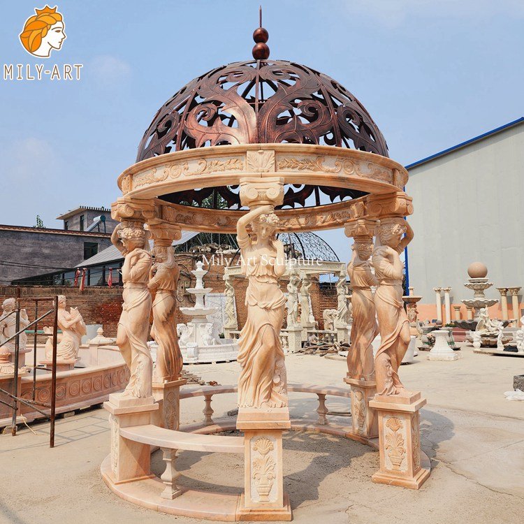 6. marble gazebo for sale-Mily Statue