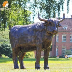 1. highland cow statue