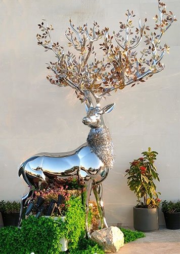 3. metal animal sculpture