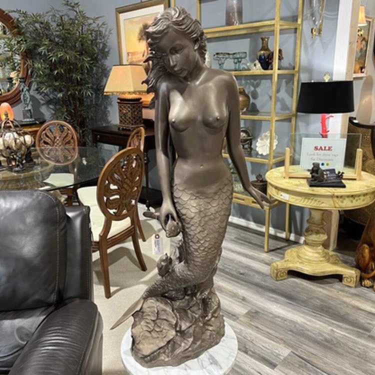 9. mystical mermaid statue